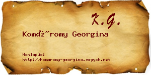 Komáromy Georgina névjegykártya